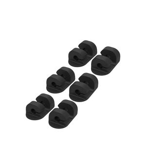 Scosche CMAA2-6PKRP 6 Pack Adhesive Cable Management Clip Kit, 6-pk, Black